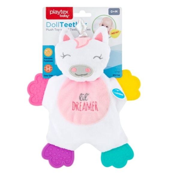 Lil’ Dreamer Crinkly Teether Unicorn Toy - Picture 1 of 3